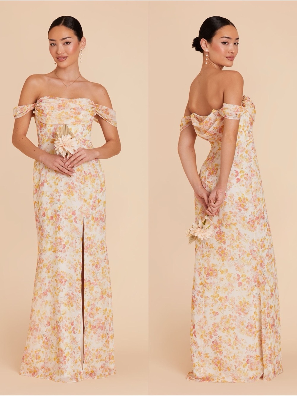 BIRDY GREY Mira Dress In Chiffon Pressed Floral